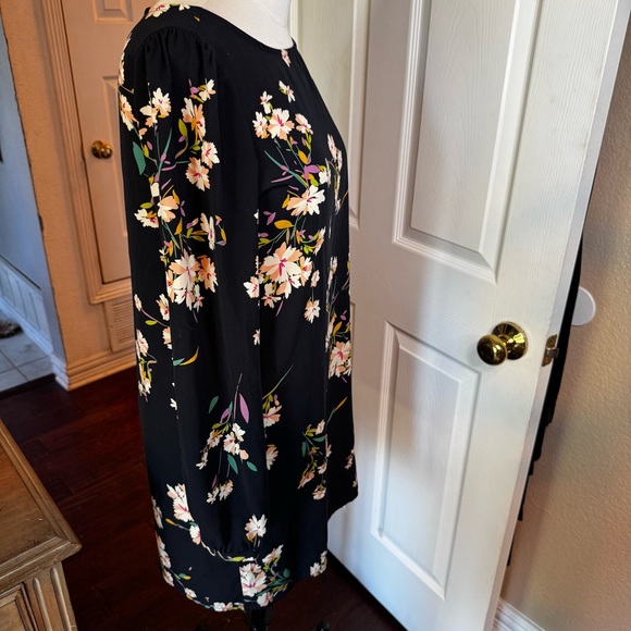 Honey Punch Dark Floral Long Sleeve Dress - Picture 3 of 7